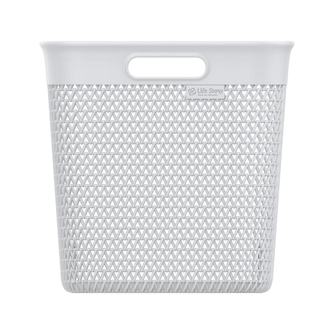Life Story 26 Qt Decorative Storage Basket, Extra Large Plastic Home Organizer