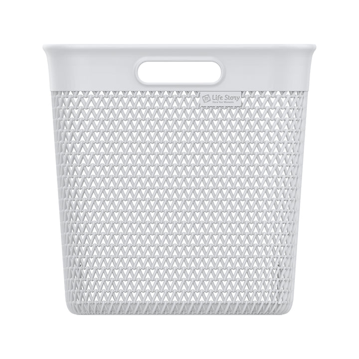 Life Story 26 Qt Decorative Storage Basket, Extra Large Plastic Home Organizer