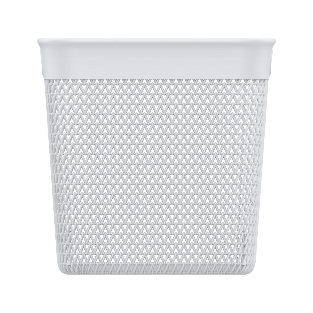 Life Story 26 Quart Decorative Storage Basket, XL Home Organizer, White, 4 Pack