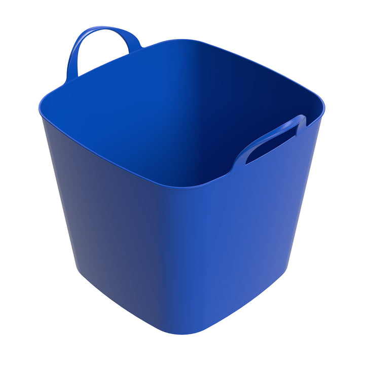 Life Story 26 Qt Flexi Tub, Versatile Storage Tote, Home Organizer, Blue, 6 Pack