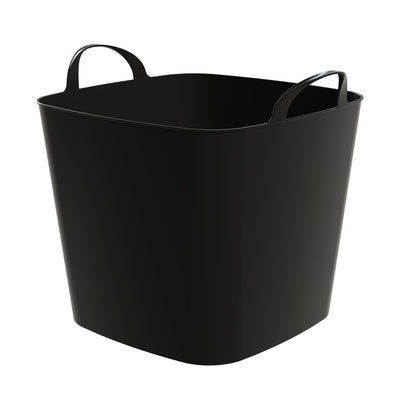 Life Story 26 Qt Flexi Tub, Versatile Storage Tote, Home Organizer, Black 6 Pack - VMInnovations