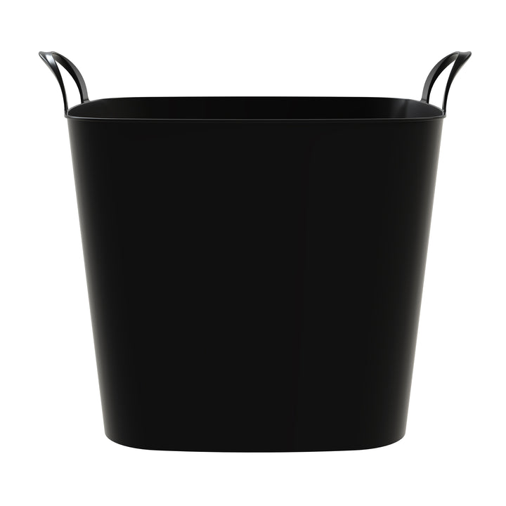 Life Story 26 Qt Flexi Tub, Versatile Storage Tote, Home Organizer, Black 6 Pack