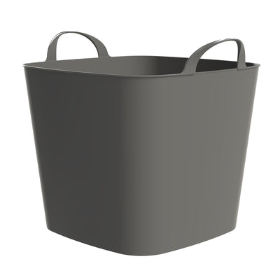 Life Story 26 Qt Flexi Tub, Versatile Storage Tote, Home Organizer, Gray, 6 Pack