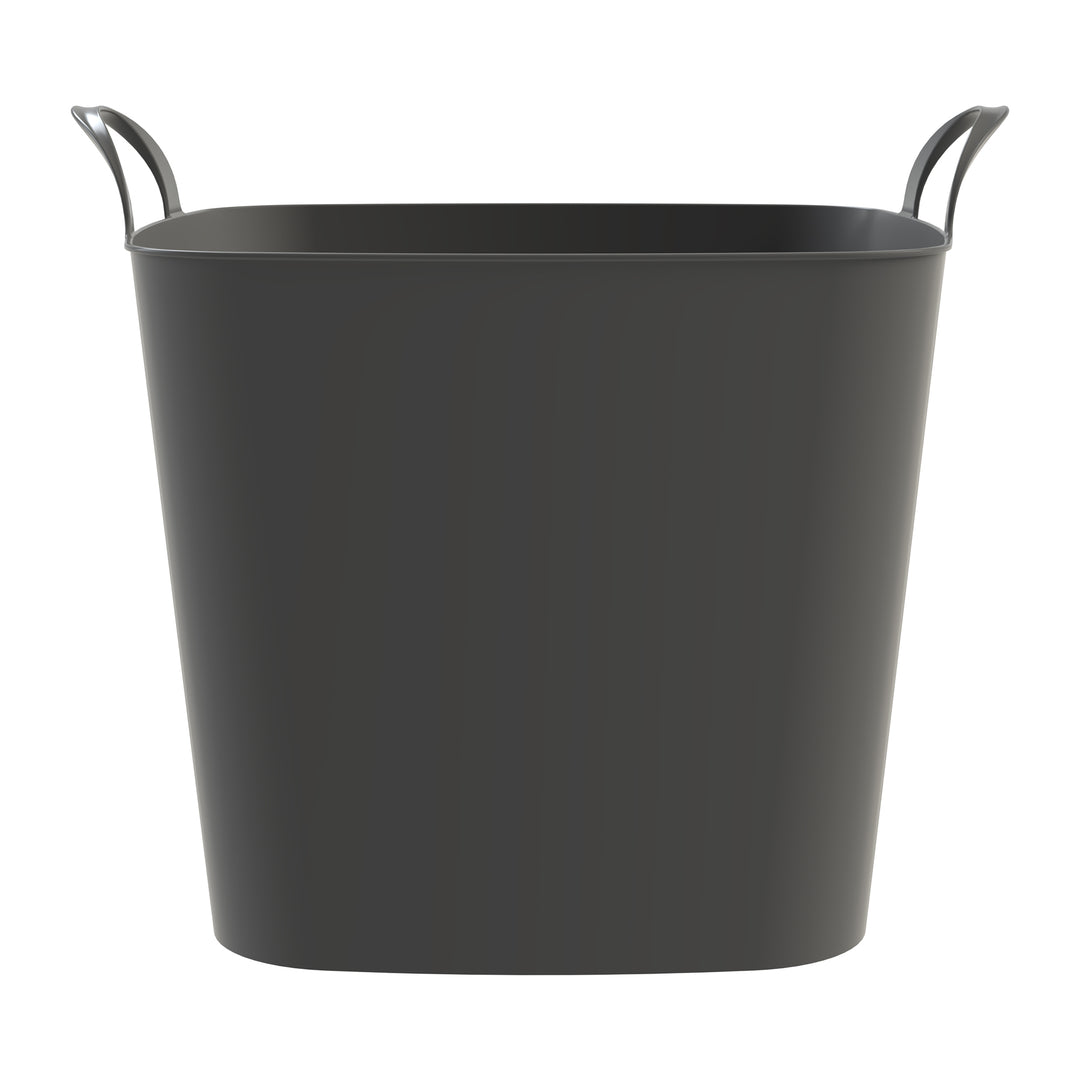Life Story 26 Qt Flexi Tub, Versatile Storage Tote, Home Organizer, Gray, 6 Pack
