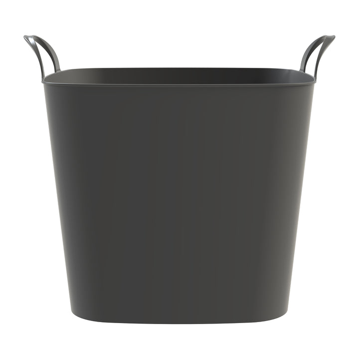 Life Story 26 Qt Flexi Tub, Versatile Storage Tote, Home Organizer, Gray, 6 Pack