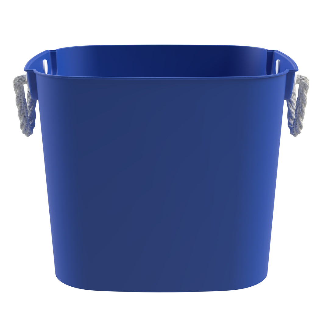 Life Story 42 Quart Flexi Tub, Versatile Storage Tote, Home Organizer, Blue