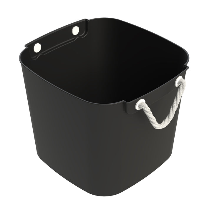 Life Story 42 Quart Flexi Tub, Versatile Storage Tote, Home Organizer, Black
