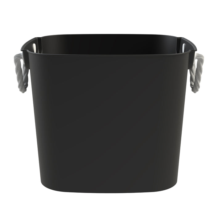 Life Story 42 Quart Flexi Tub, Versatile Storage Tote, Home Organizer, Black