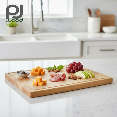 PJ Wood Rubberwood 14" x 18" Chopping Board (Open Box)