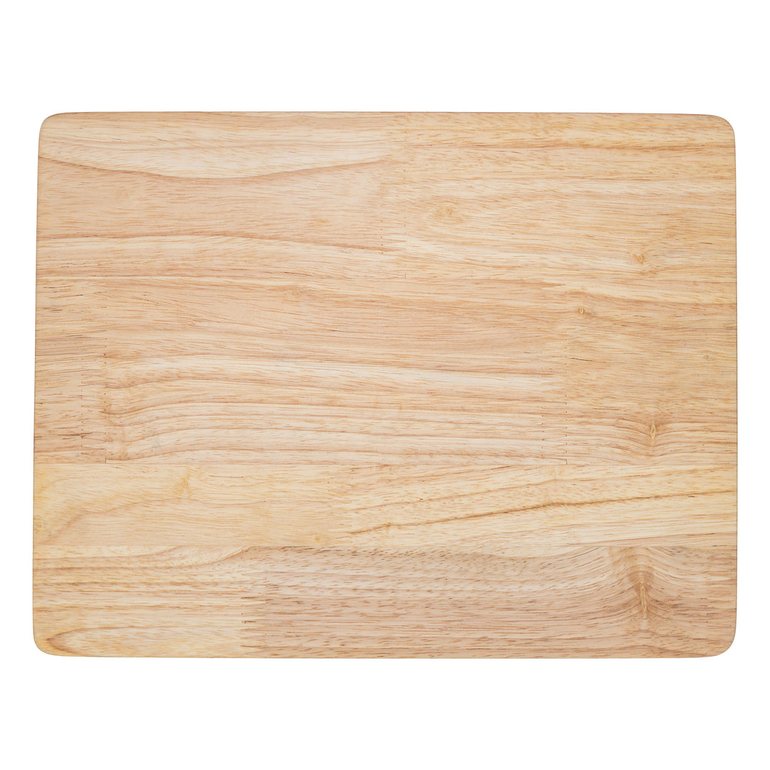 PJ Wood Rubberwood 11" x 14" Chopping Board for Cutting Fish and Vegetables