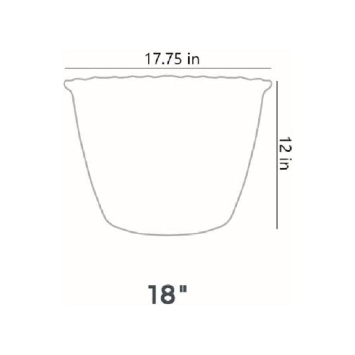 The HC Companies 18" Woven Garden Hose Holder, Up to 100 Ft Capacity (Open Box)