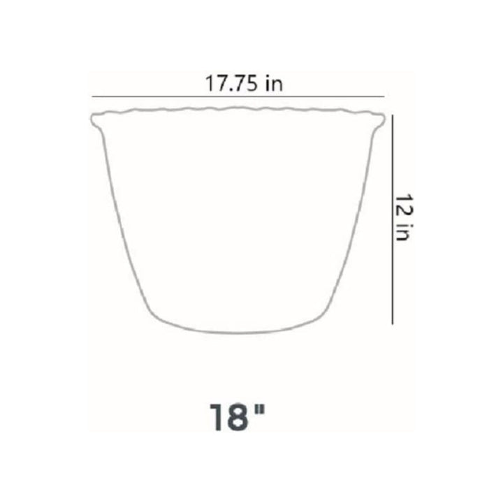 The HC Companies 18" Woven Garden Hose Holder, Up to 100 Ft Capacity (Open Box)