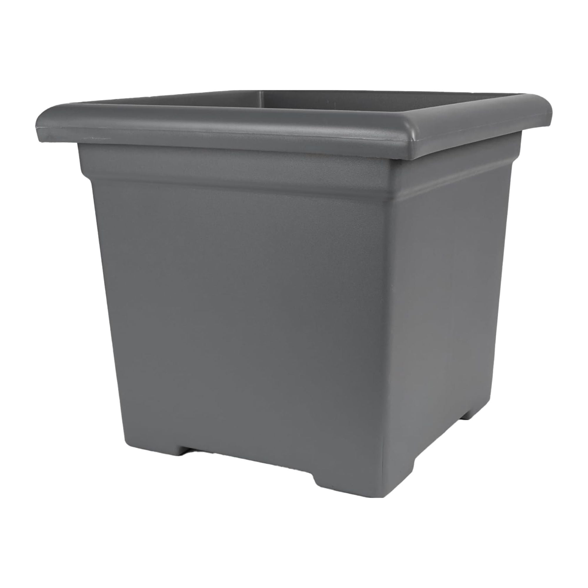 The HC Companies Accent Square Plastic Plant Pot with Drainage, 15.5", (Used) - VMInnovations