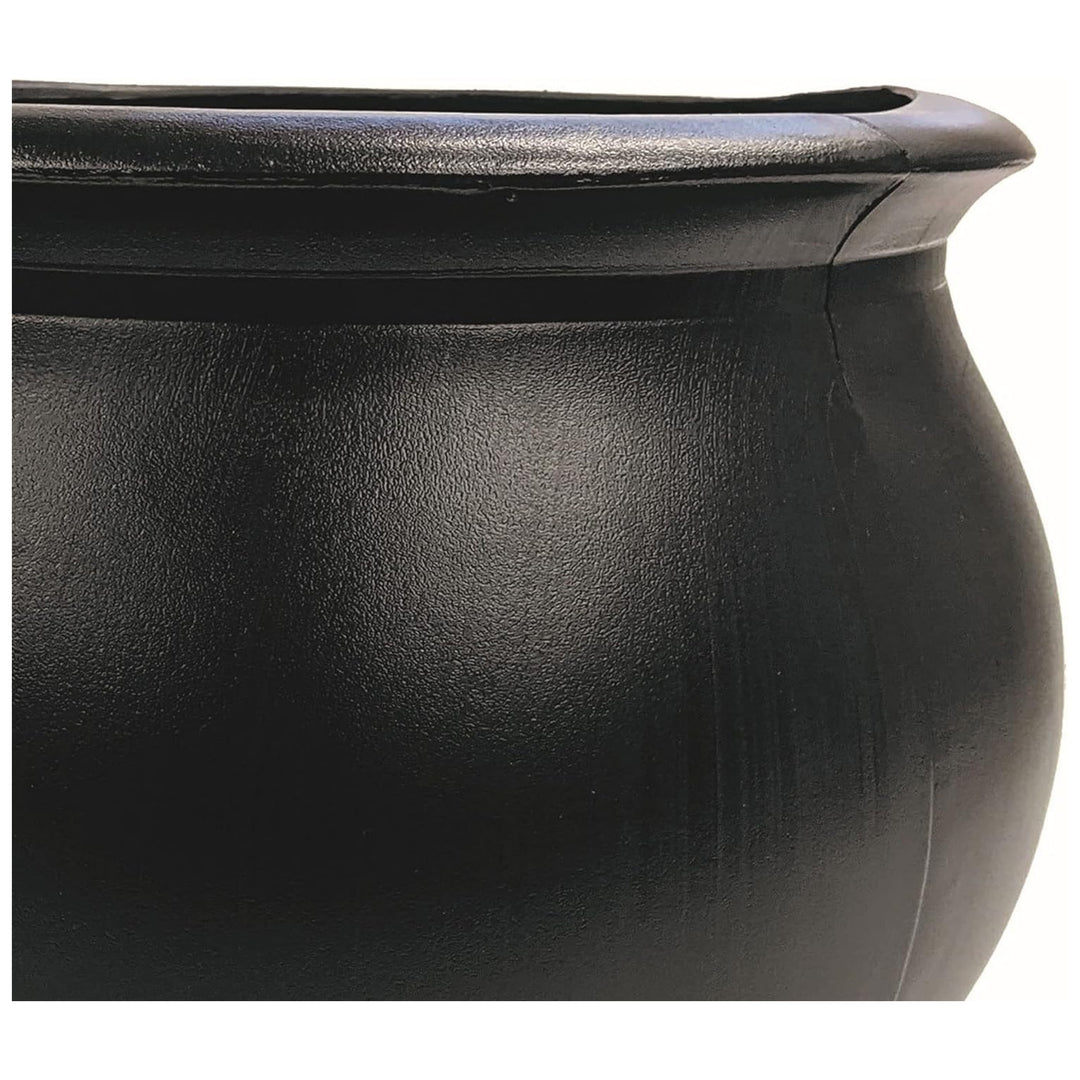 Union Products 55120 12 Inch Witch Cauldron Spooky Halloween Decoration, Black
