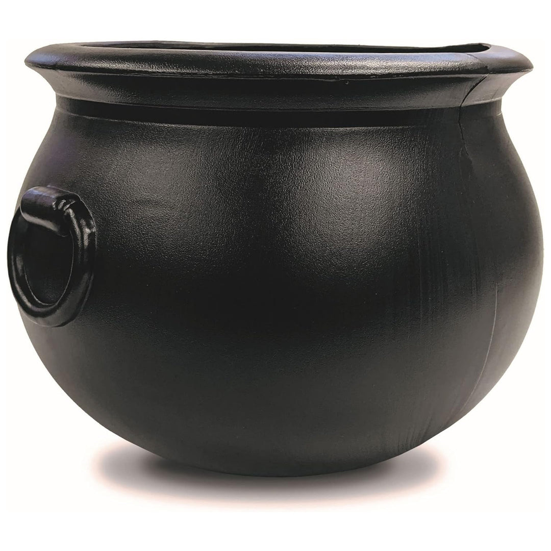 Union Products 55120 12 Inch Witch Cauldron Spooky Halloween Decoration, Black