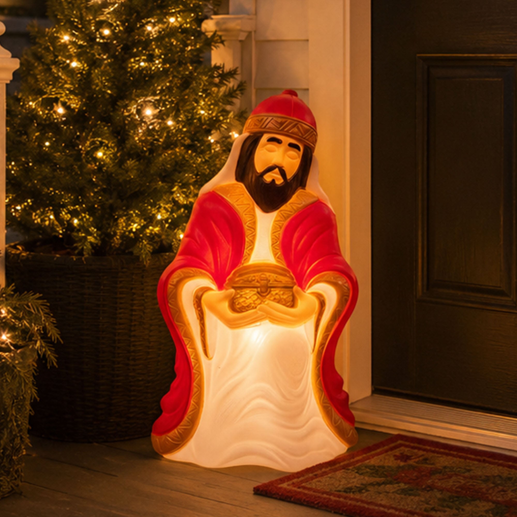 Union Products 74120 27.5" LED Wiseman #1 Blow Mold Lighted Christmas Decoration - VMInnovations