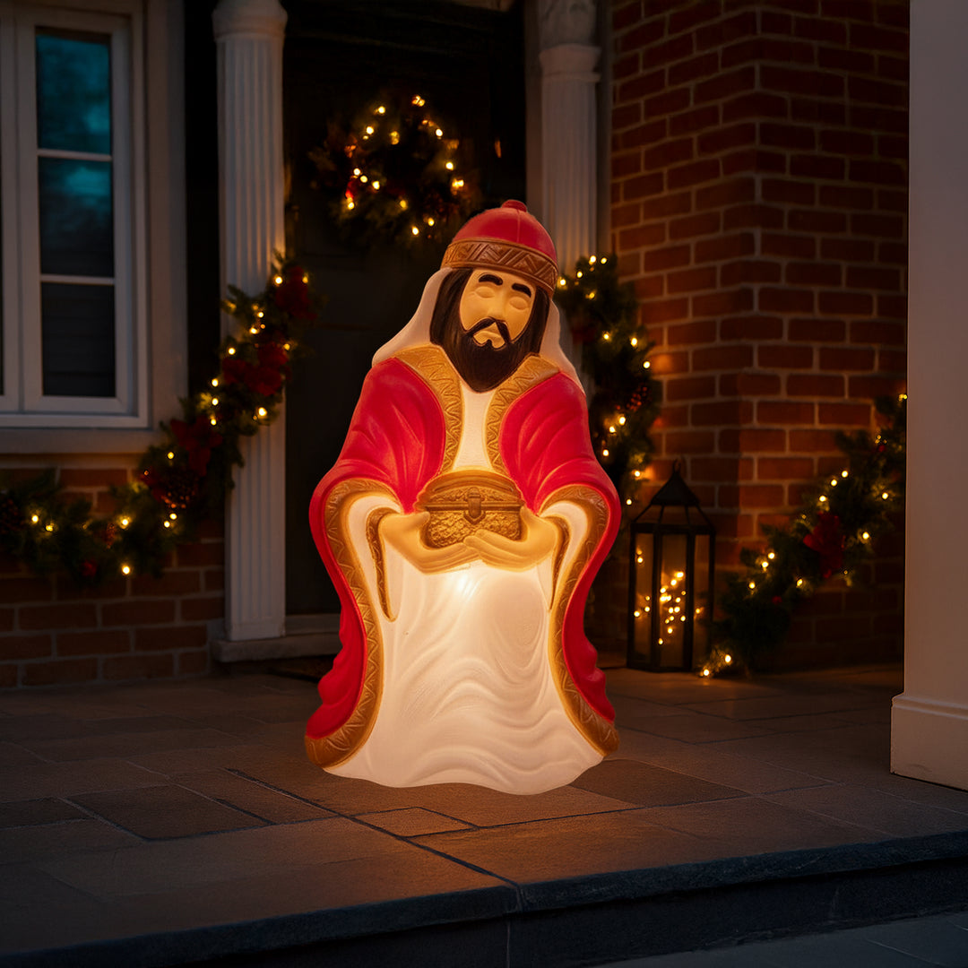 Union Products 74120 27.5" LED Wiseman #1 Blow Mold Lighted Christmas Decoration