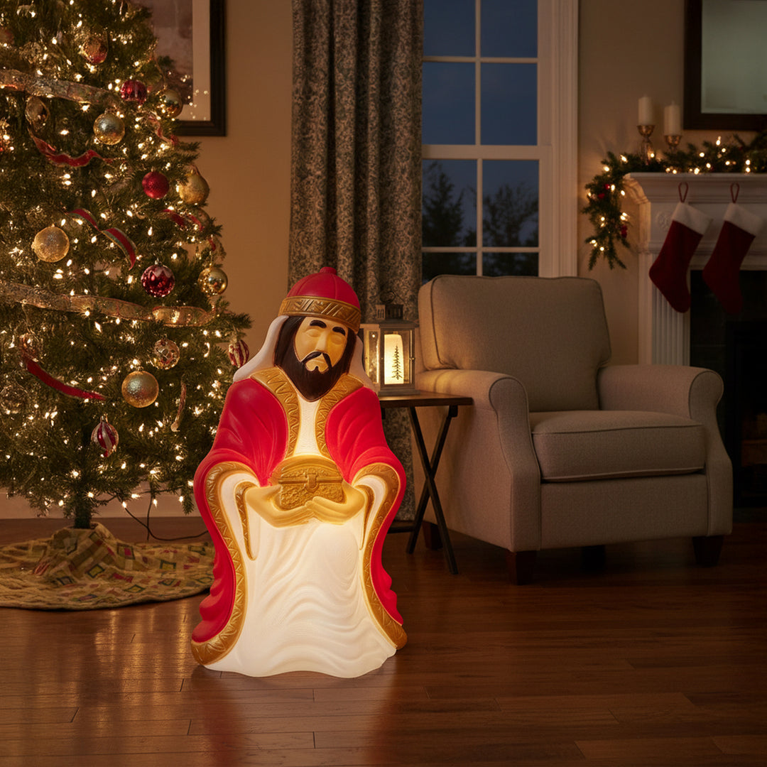 Union Products 74120 27.5" LED Wiseman #1 Blow Mold Lighted Christmas Decoration