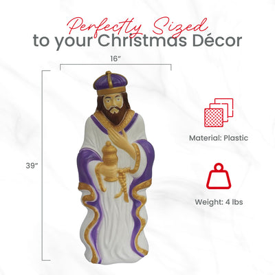 Union Products 74130 39" LED Wiseman #2  Lighted Christmas Decoration (Open Box) - VMInnovations
