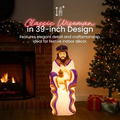 Union Products 74130 39" LED Wiseman #2  Lighted Christmas Decoration (Open Box) - VMInnovations
