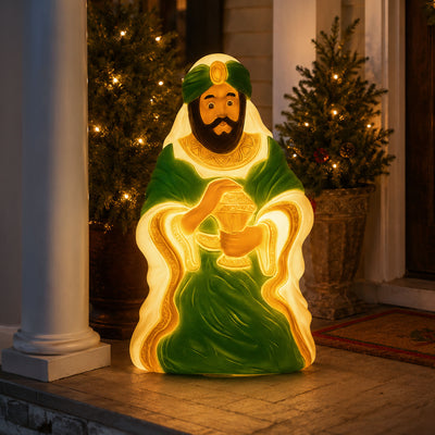 Union Products 74140 26" LED Wiseman #3 Blow Mold Lighted Christmas Decoration - VMInnovations