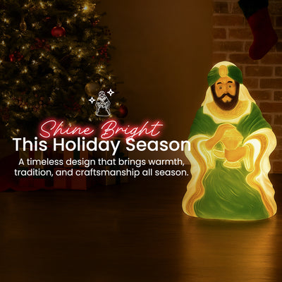 Union Products 74140 26" LED Wiseman #3 Blow Mold Lighted Christmas Decoration