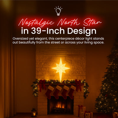 Union Products 39" LED North Star Hanging Blow Mold Decoration (Open Box) - VMInnovations