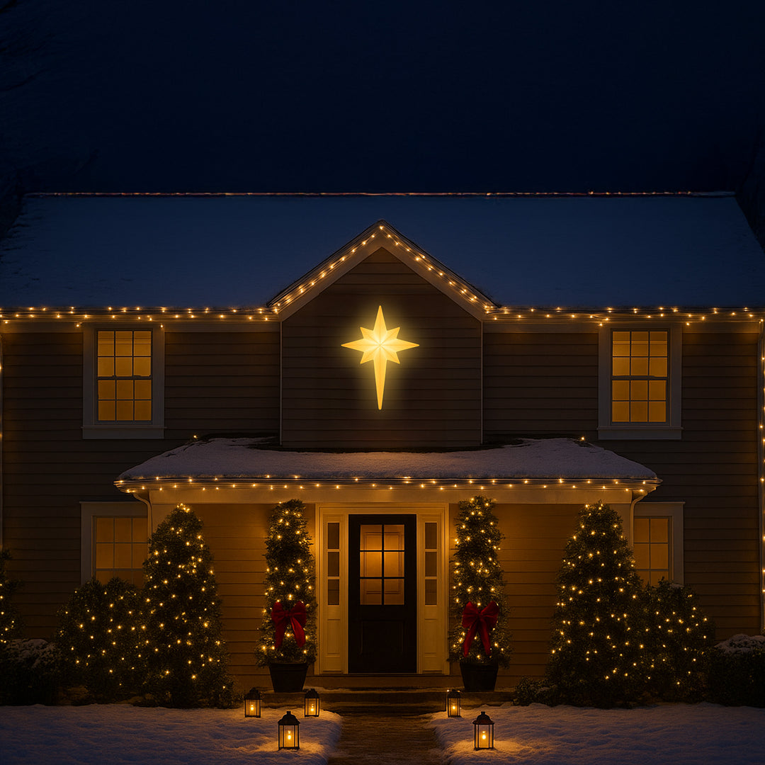 Union Products 75900 39" LED North Star Hanging Blow Mold Christmas Decoration