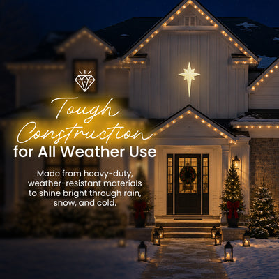 Union Products 75900 39" LED North Star Hanging Blow Mold Christmas Decoration - VMInnovations
