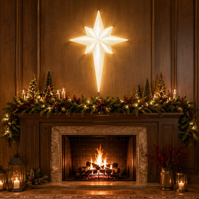 Union Products 75900 39" LED North Star Hanging Blow Mold Christmas Decoration - VMInnovations