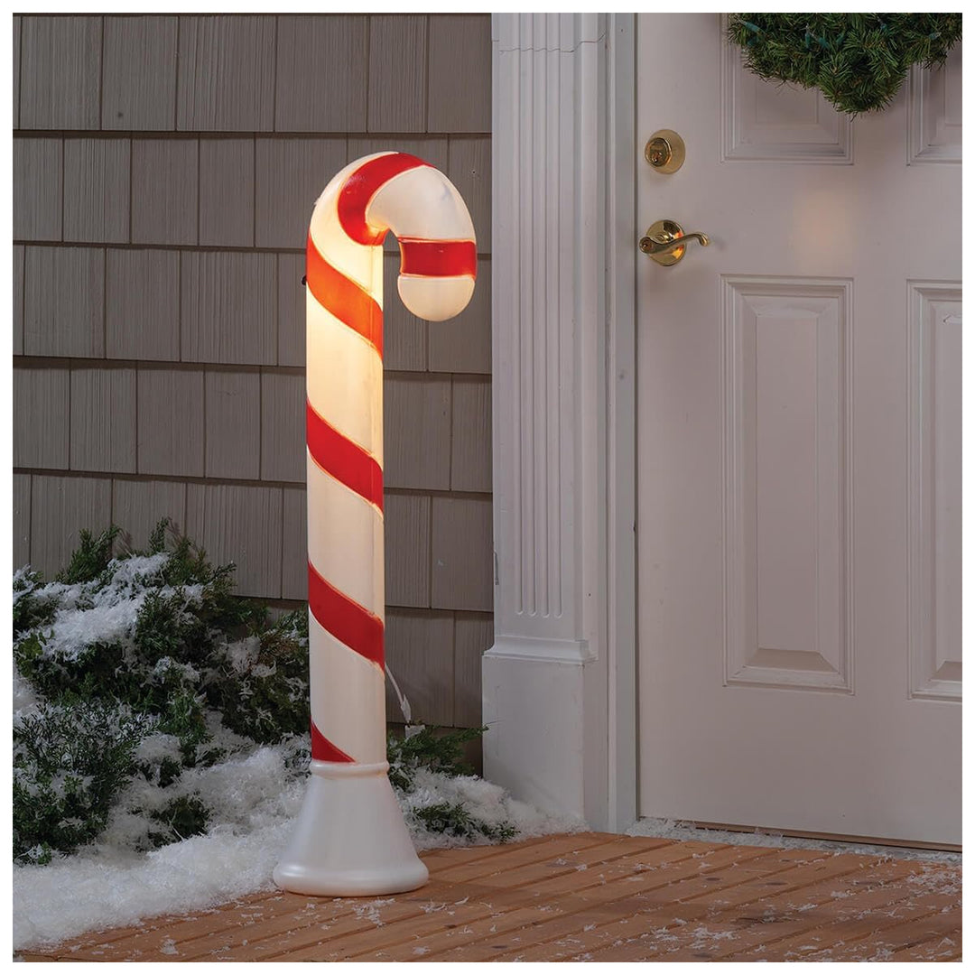 Fox Valley Traders 40" Candy Cane Lighted Blow Mold Outdoor Christmas Decor