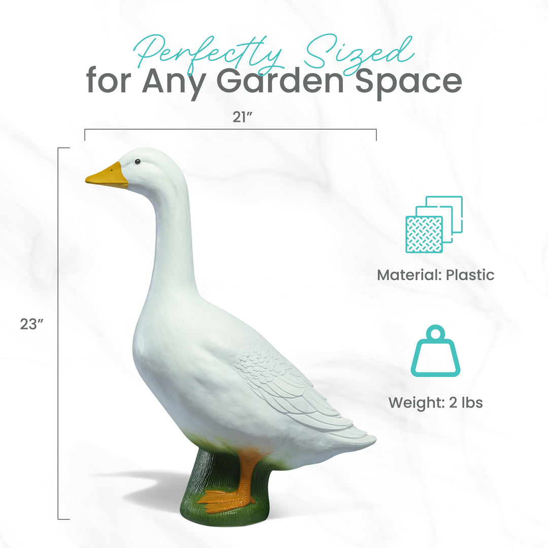 Union Products Wild Goose Outdoor Lawn and Garden Statue, 23" Tall Figurine - VMInnovations