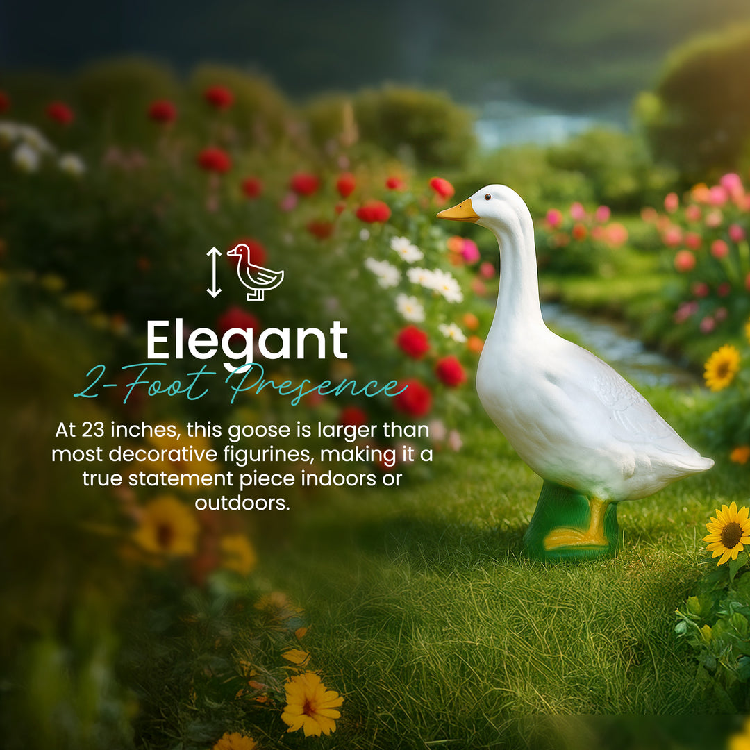 Union Products Wild Goose Outdoor Lawn Garden Statue, 23" Tall Figurine, 2 Pack - VMInnovations