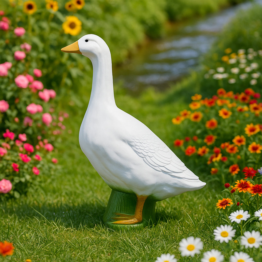 Union Products Wild Goose Outdoor Lawn and Garden Statue, 23" Tall Figurine - VMInnovations
