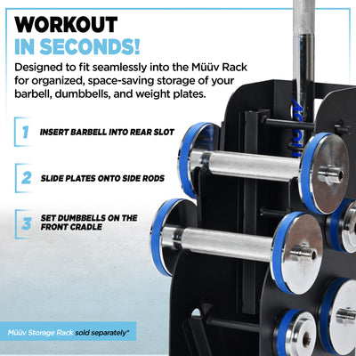 Stamina Products müüv Adjustable Barbell Set, 2in1 Dumbbell System for Home Gyms - VMInnovations