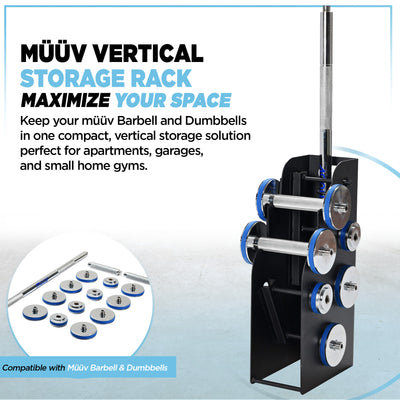 Stamina Storage Rack for Barbell & Dumbbells, (Storage Rack Only) (Open Box)