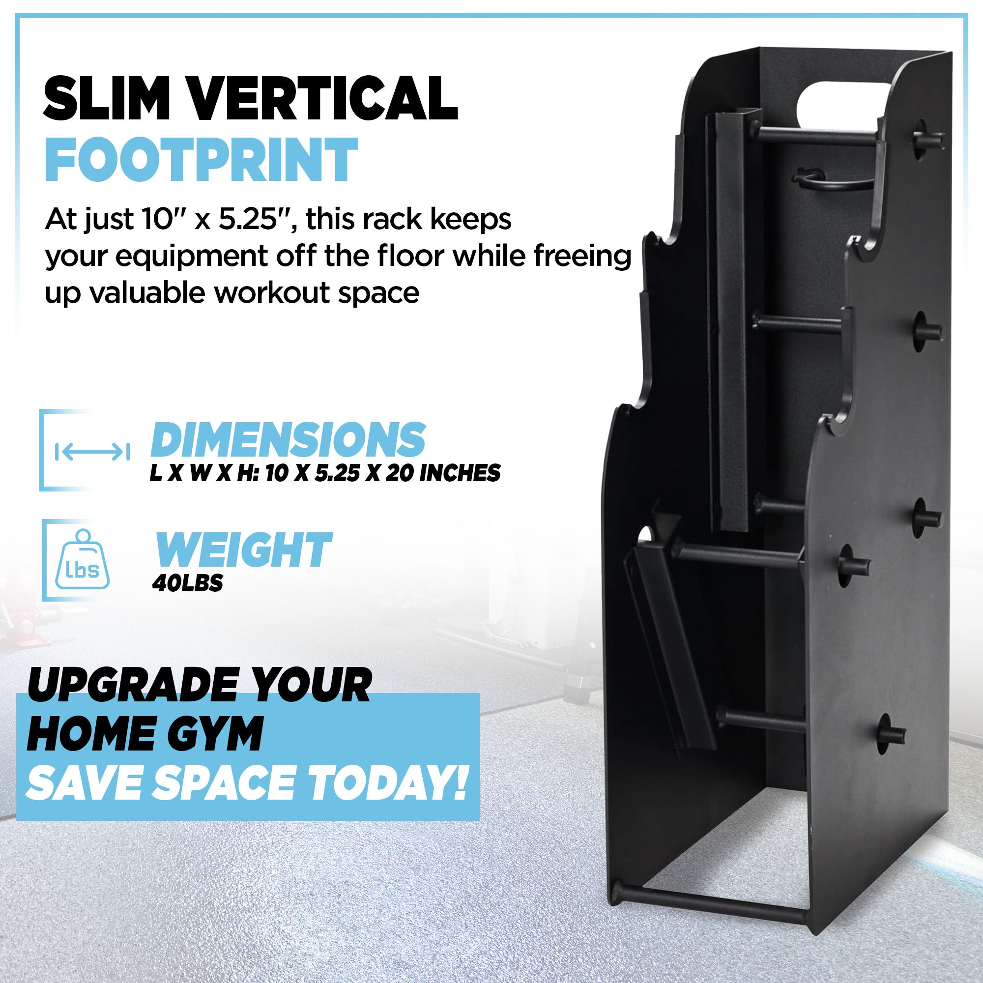 Stamina Storage Rack for Barbell & Dumbbells, (Storage Rack Only) (Open Box)