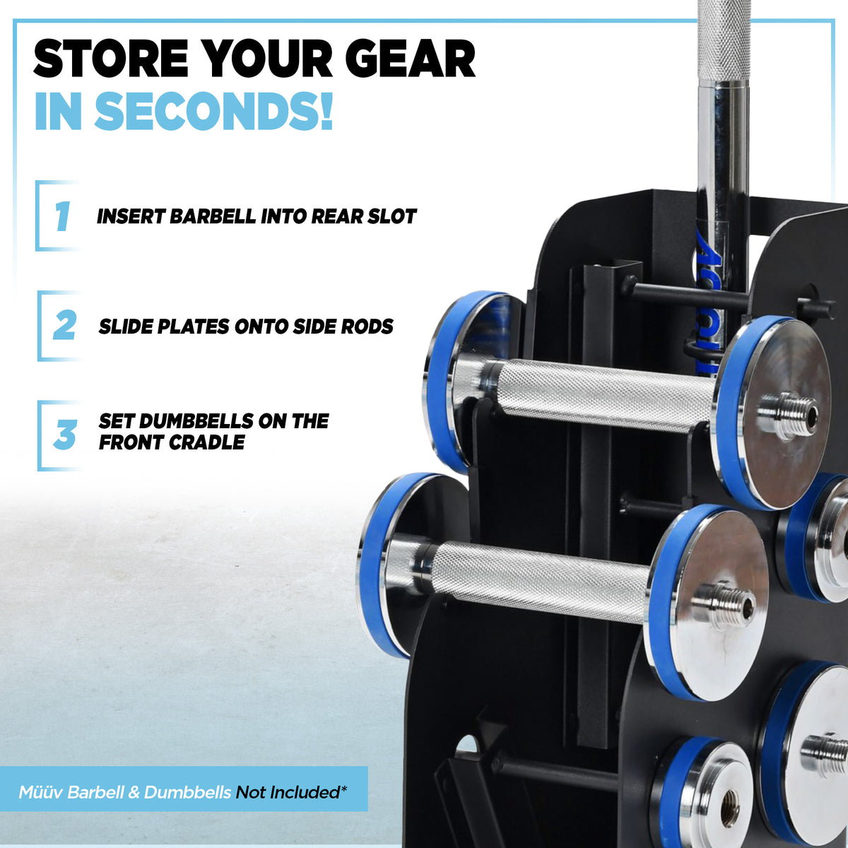 Stamina Storage Rack for Barbell & Dumbbells, (Storage Rack Only) (Open Box)