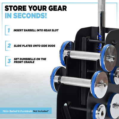 Stamina Storage Rack for Barbell & Dumbbells, (Storage Rack Only) (Open Box)