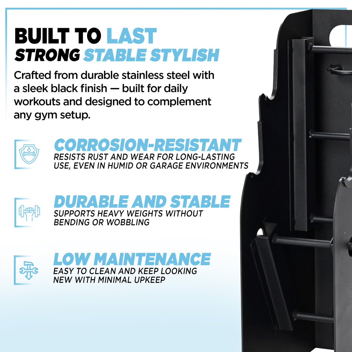 Stamina Storage Rack for Barbell & Dumbbells, (Storage Rack Only) (Open Box)