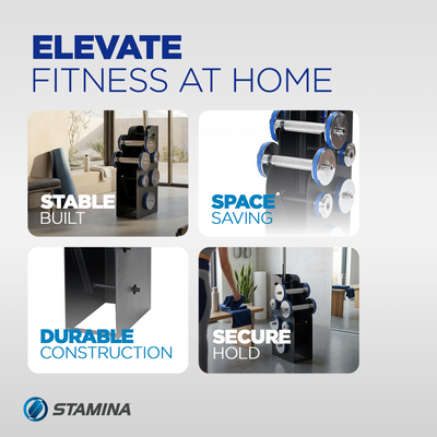 Stamina müüv Vertical Storage Rack for Barbell & Dumbbells, (Storage Rack Only) - VMInnovations