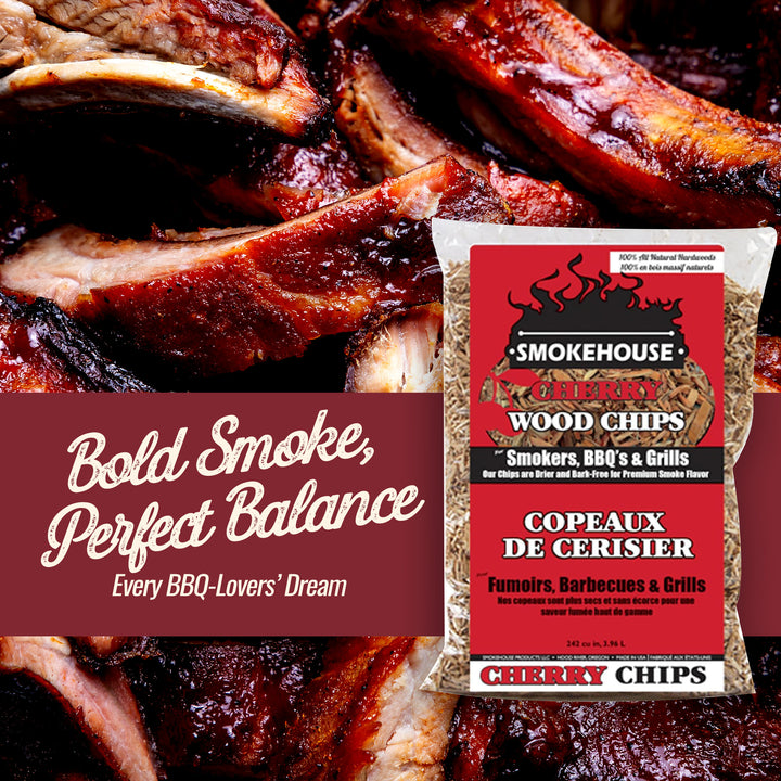 Smokehouse Cherry Fine Wood Chips, All Natural Premium Smoke Flavor, 12 pack - VMInnovations