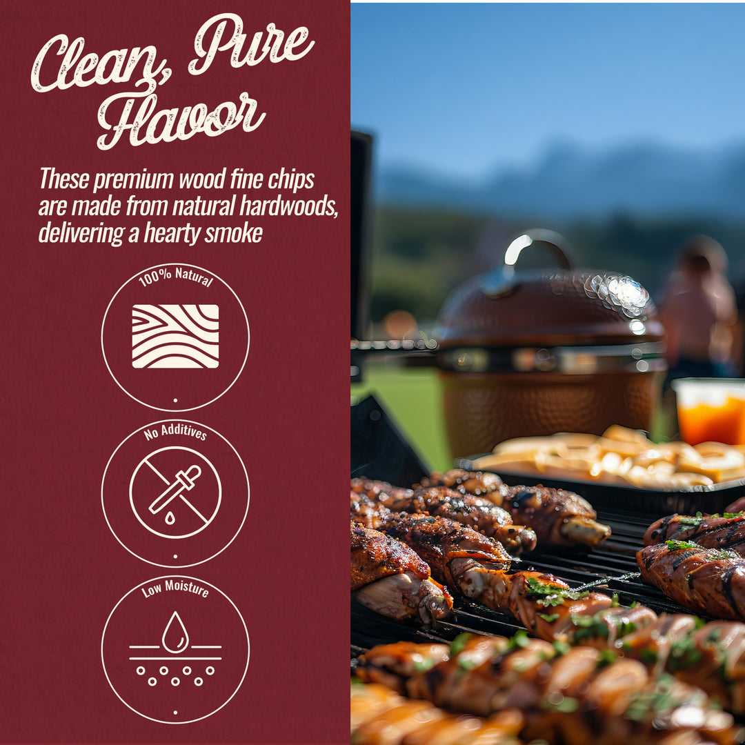 Smokehouse Cherry Fine Wood Chips, All Natural Premium Smoke Flavor, 12 pack - VMInnovations