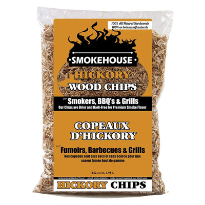 Smokehouse Hickory Fine Wood Chips, All Natural Premium Smoke Flavor, 12 pack - VMInnovations
