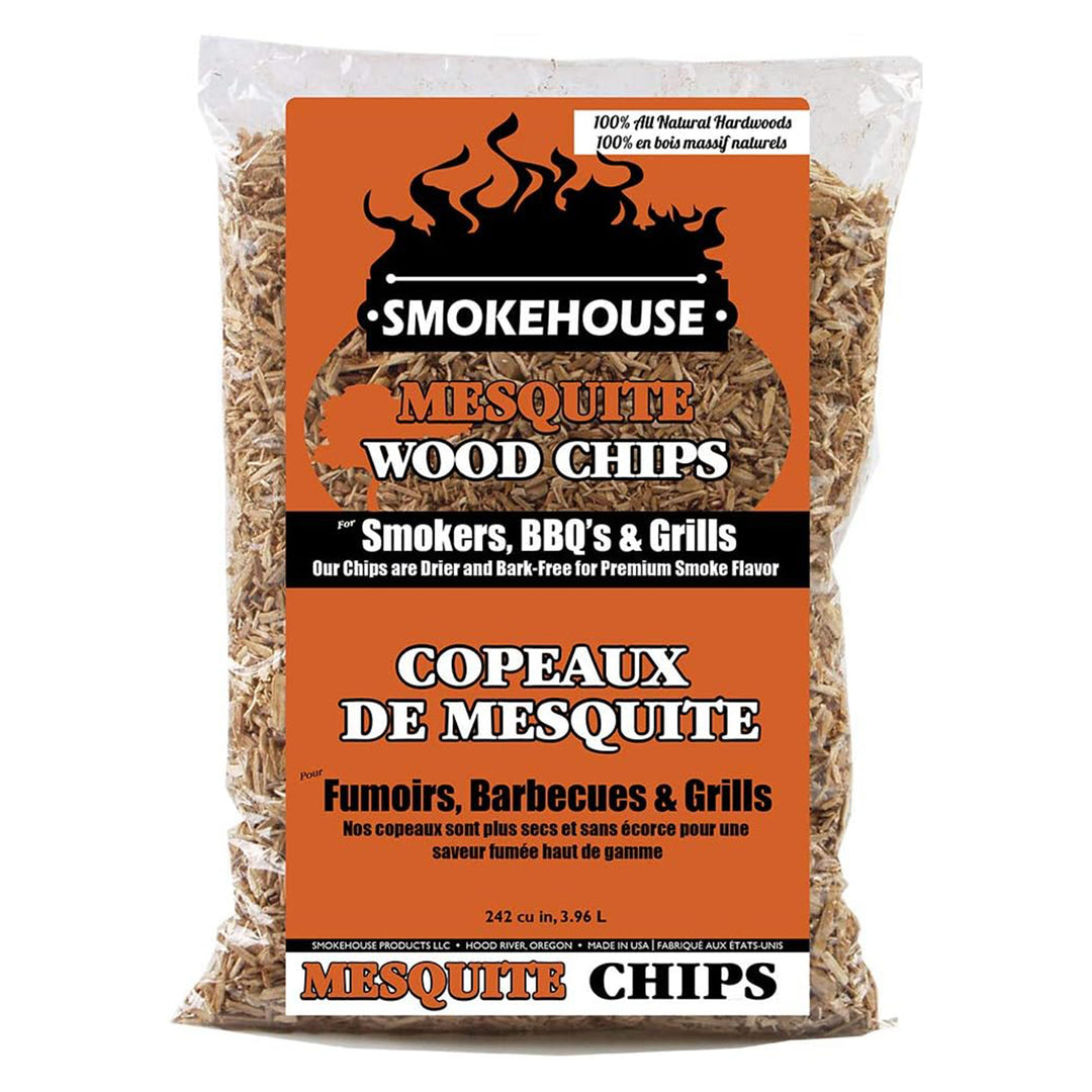 Smokehouse Mesquite Fine Wood Chips, All Natural Premium Smoke Flavor, 12pack
