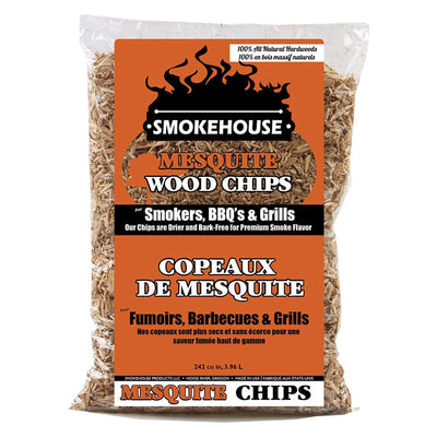 Smokehouse Mesquite Fine Wood Chips, All Natural Premium Smoke Flavor, 12pack - VMInnovations