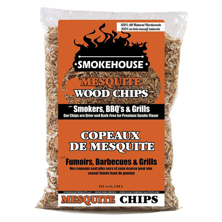 Smokehouse Mesquite Fine Wood Chips, All Natural Premium Smoke Flavor, 12pack