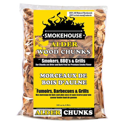 Smokehouse Alder Wood Chips, Drier & Bark-Free for Premium Smoke Flavor, 2 Lbs - VMInnovations