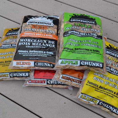 Smokehouse Mesquite Wood Chips, All Natural for Premium Smoke Flavor, 12 pack