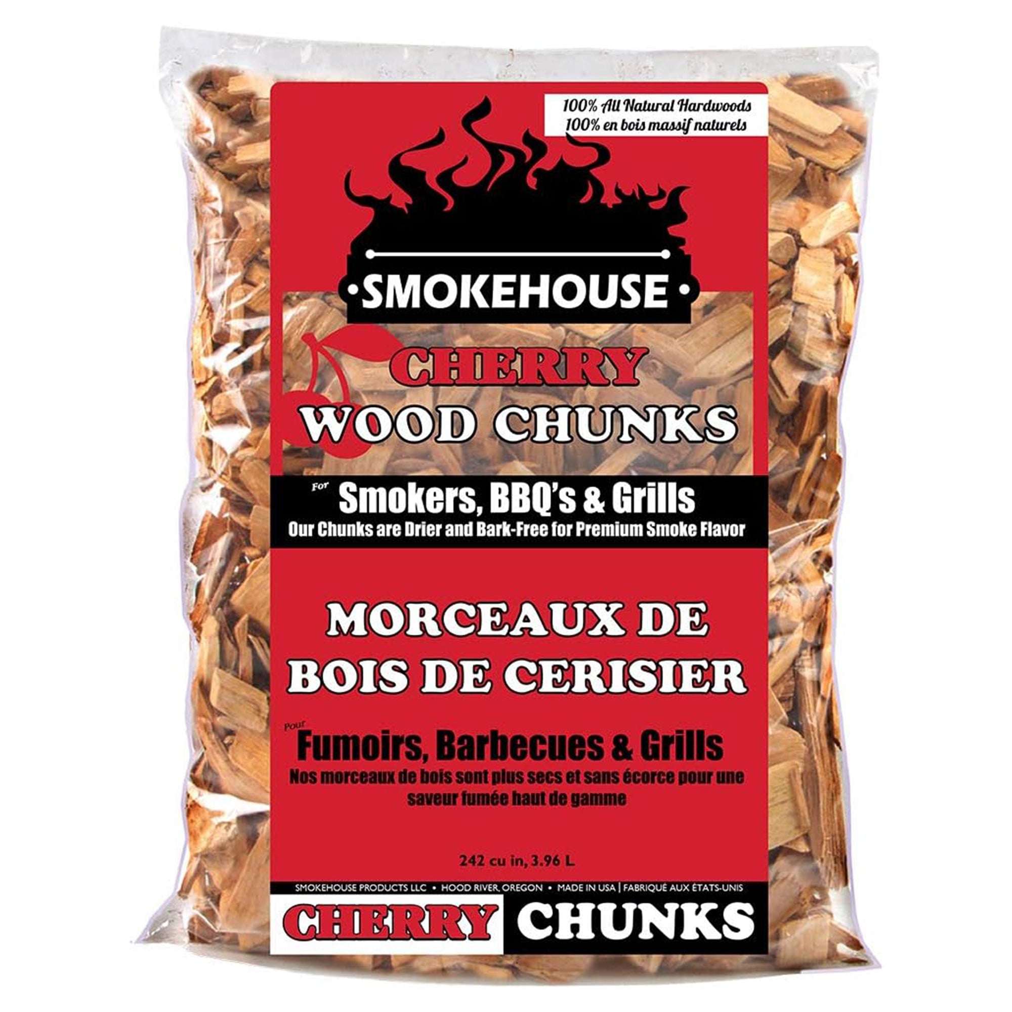 Smokehouse Cherry Wood Chips, All Natural for Premium Smoke Flavor, 12 pack - VMInnovations